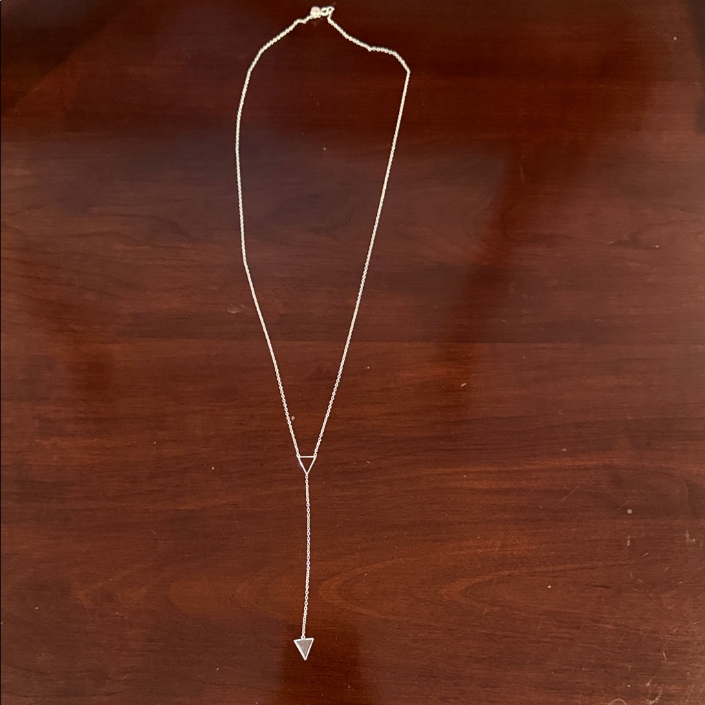 Gorjana Silver Necklace With Triangle Accents